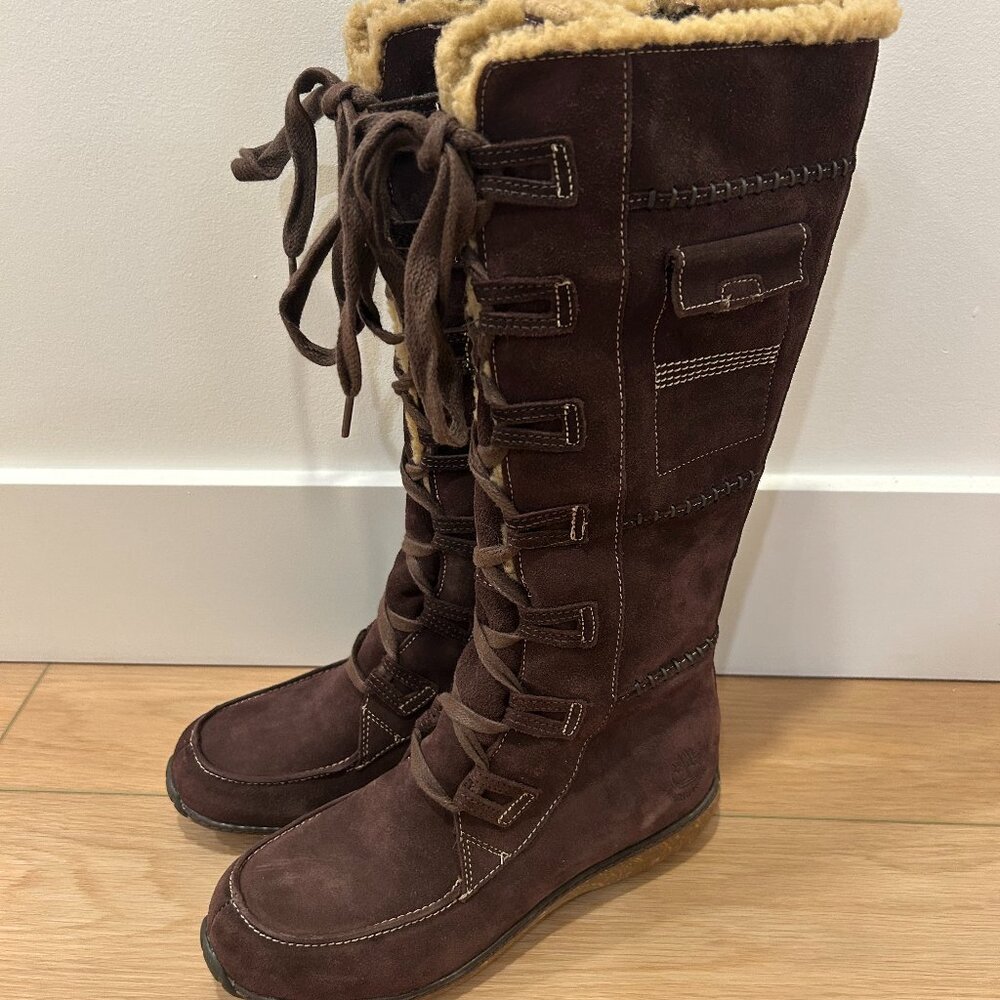 Timberland Brown Fur-Lined Boots